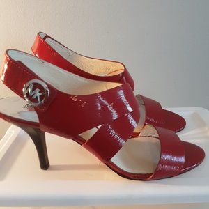 MICHAEL KORS Red Patent Leather Heels